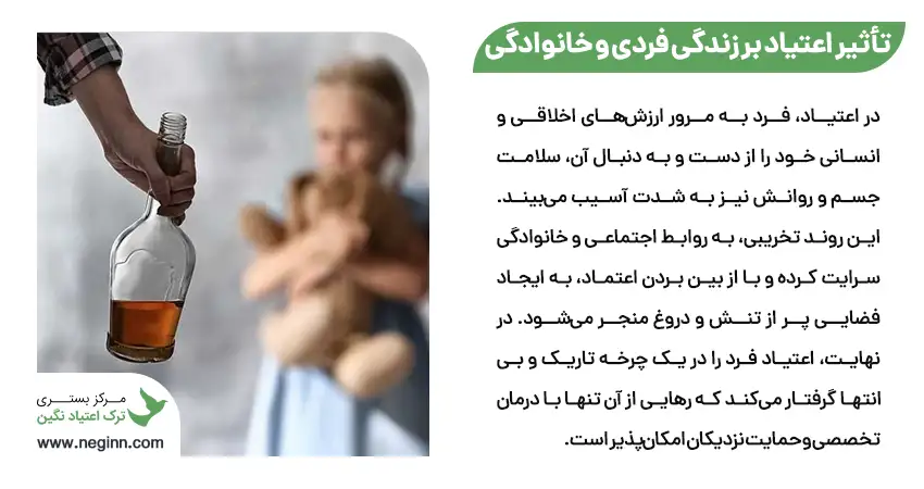 تأثیر اعتیاد بر زندگی فردی و روابط خانوادگی